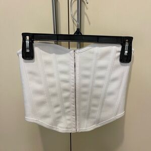 Boohoo White Corset Top